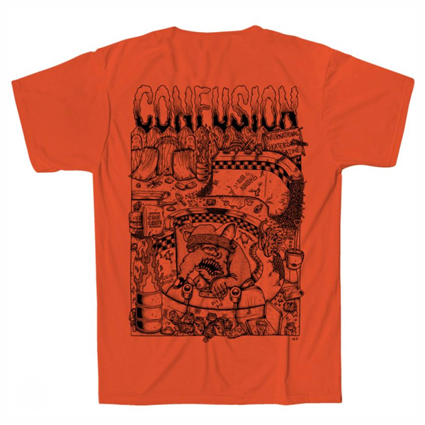 Confusion Magazine - "Backyard DIY" Orange T-Shirt