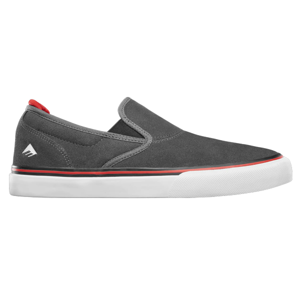 Emerica - Wino G6 Slip-On Dark Grey/Black/Red Shoes