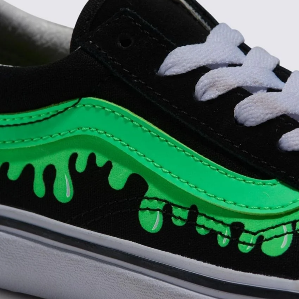 Vans - Kids Old Skool Glow Slime Skate Shoes