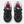 Load image into Gallery viewer, Vans - Toddlers Sk8 Mid V Logo Black Racing Red Shoes
