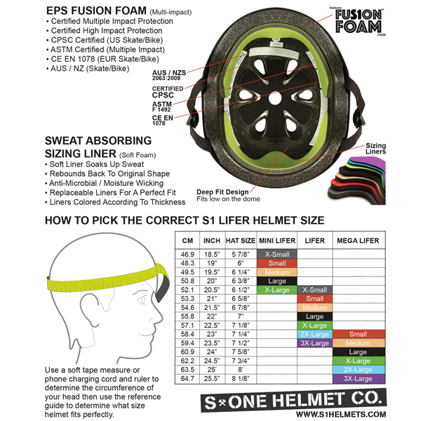 S-One - S1 Mini Lifer White Gloss Skate Helmet