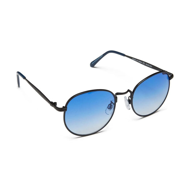 Happy Hour - Holidaze Black/Blue Lens Sunglasses