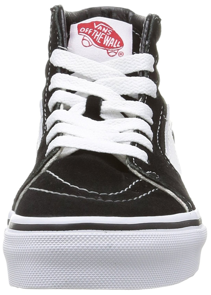 Vans - Kids Sk8 Hi Black/True White Skate Shoes