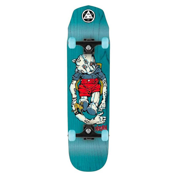 Welcome - Teddy Teal Stain 7.75" Complete Skateboard