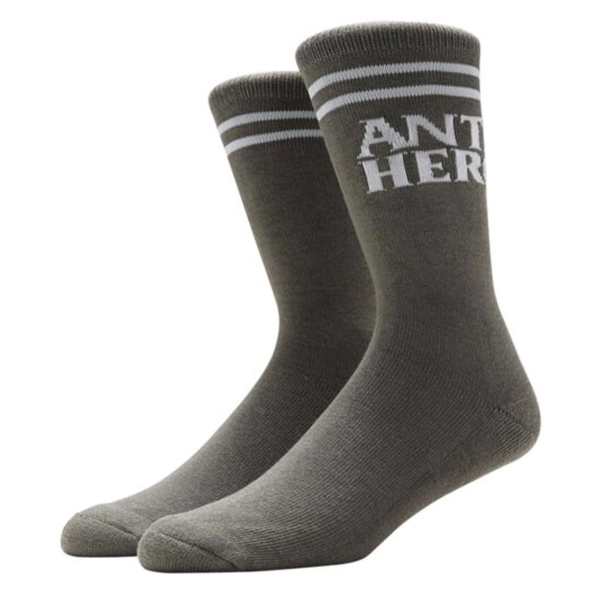 Antihero -  Black Hero If Found Grey/Whie Socks