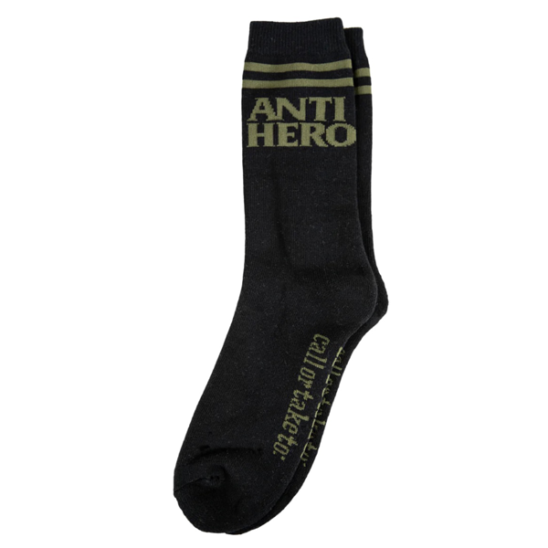 Antihero -  Black Hero If Found Black/Olive Socks