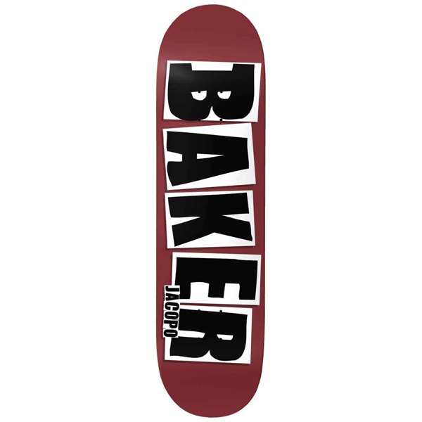 Baker - Jacopo Carozzi Brand Name Pro Model 8" Maroon Matte Deck