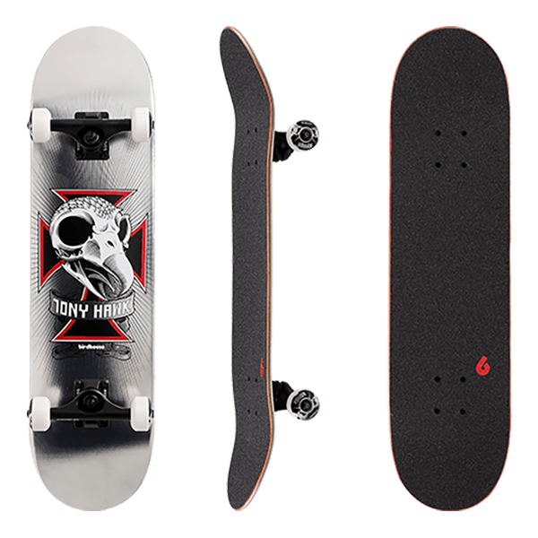 Birdhouse - Level 3 Hawk Skull Chrome 8.25" Complete Skateboard