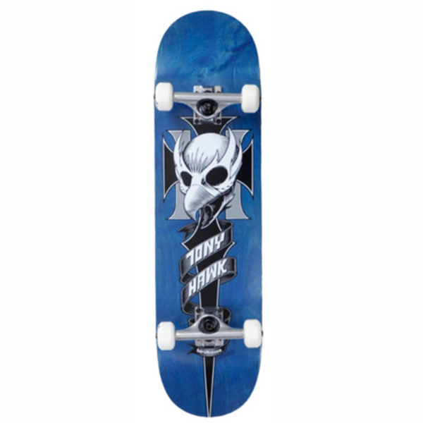 Birdhouse - Level 1 Skull Crest Blue 8.25" Complete Skateboard