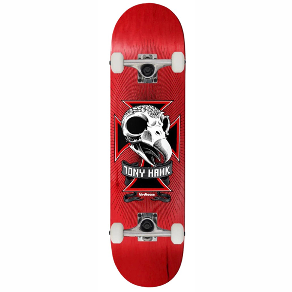 Birdhouse - Level 1 Skull Red 8.0" Complete Skateboard