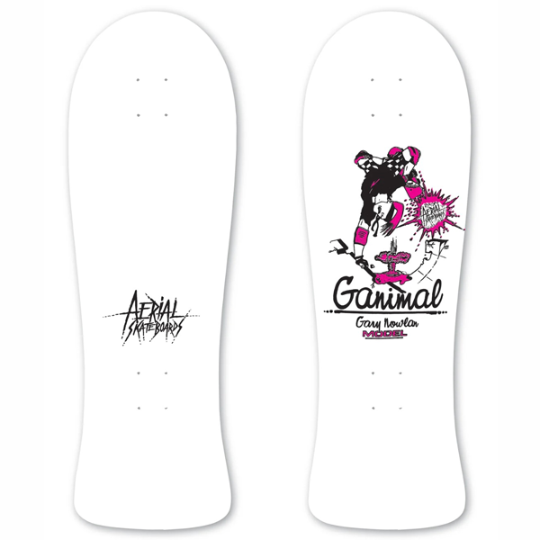Cockroach - Ganimal Aerial Reissue Gary Nowlan Pro Model White Dip Skateboard Deck