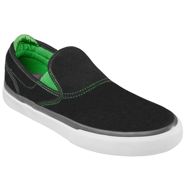 Emerica - Wino G6 Slip-On X Creature Black/Green Men Skate Shoes