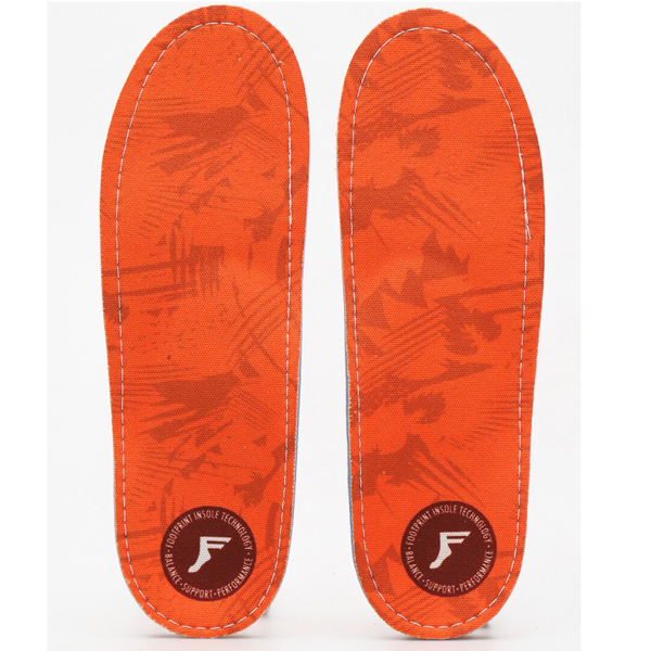 Footprint - Kingfoam Orthotic Insoles Orange Camo