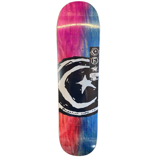Foundation - Star and Moon Dyed 8.0" Skateboard Deck