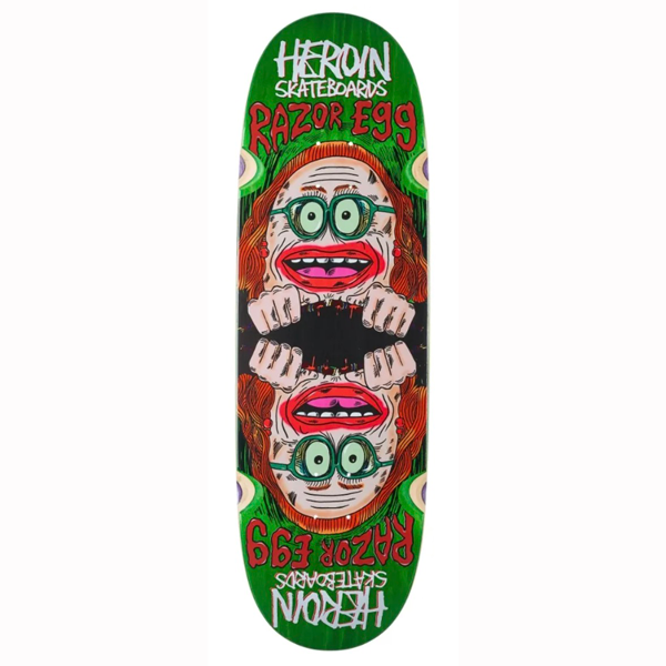 Heroin Skateboards - Auntie Razor Egg 9.75" Skateboard Deck