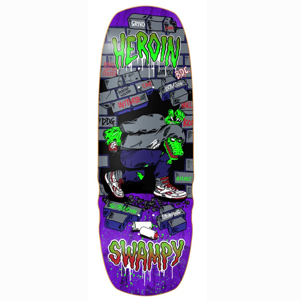 Heroin Skateboards - Swampy Stomp 10.5" Skateboard Deck