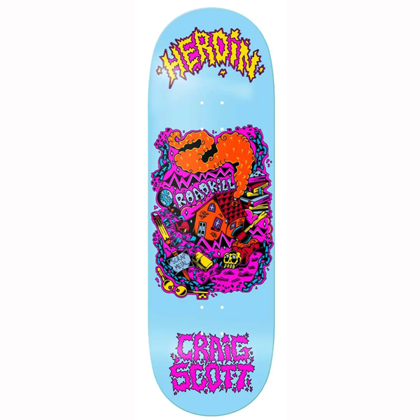 Heroin Skateboards - Craig Questions Scrap Metal 10.0" Skateboard Deck