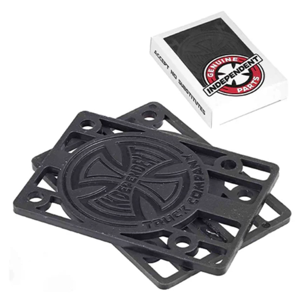 Independent - 1/8 Inch Risers Pads Black 2 Pack