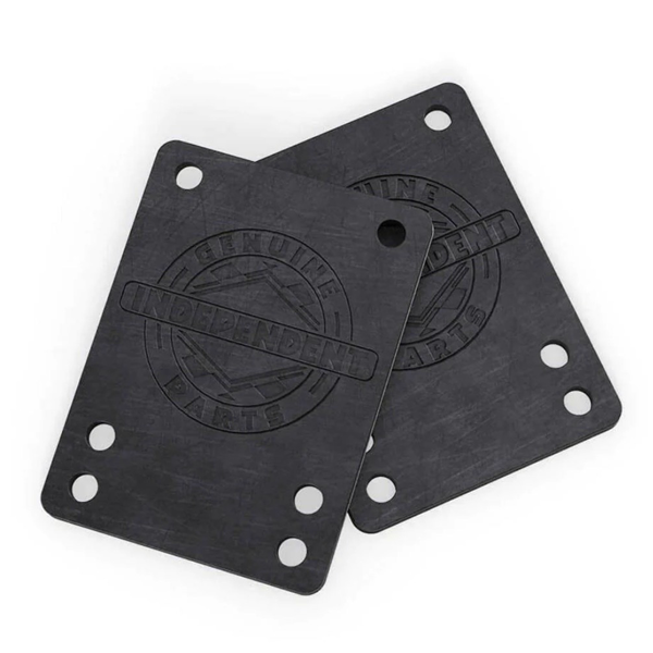 Independent - 1/8 Inch Shock Risers Pads Black 2 Pack