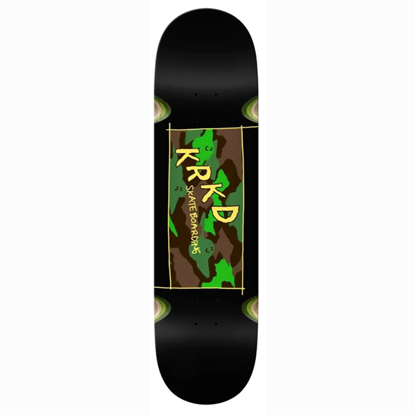 Krooked - Kamo Black 9.0" Skateboard Deck