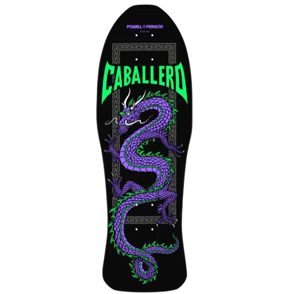 Powell Peralta - Caballero Chinese Dragon Reissue Black/Purple 10" x 30" Skateboard Deck