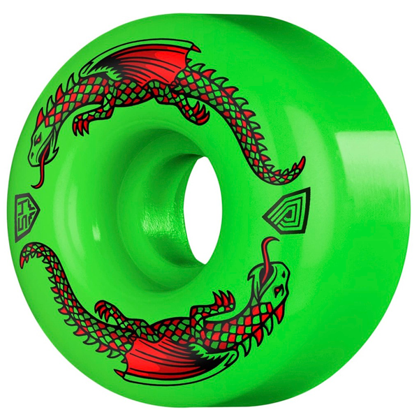 Powell Peralta -  Dragon Formula 54mm x 32mm 93A Green Skate Wheels