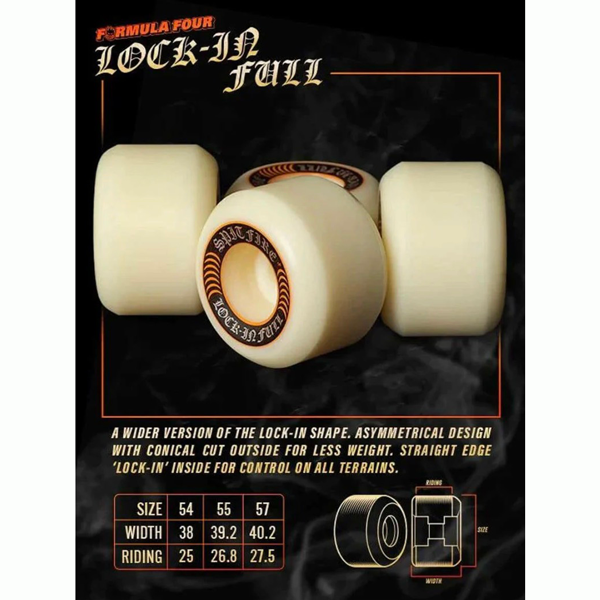 Spitfire - Formula Four Lock-ins Full 99a Skate Wheels