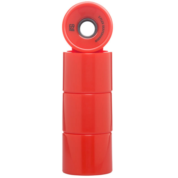 Z-Flex - V2 Longboard Wheels 69mm 83a Solid Red