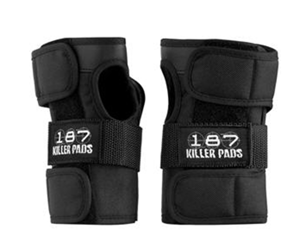 187 Killer Pads - Black Skate Wrist Guards Protective Gear