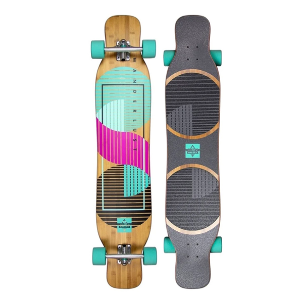 Dusters - Wanderlust  Teal/Purple 47" Longboard