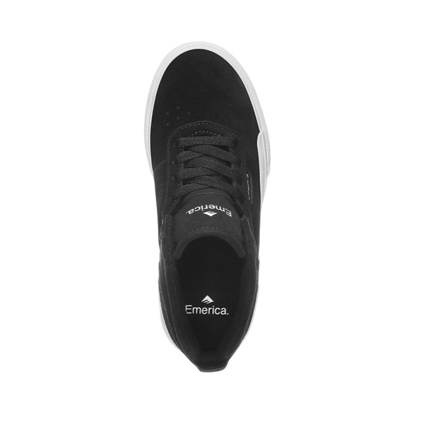 Emerica - Pillar Youth Black/White/Gold Kids Skate Shoes