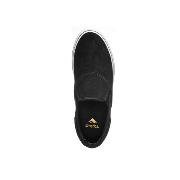Emerica - Wino G6 Slip-On Black/White/Gold Men Skate Shoes
