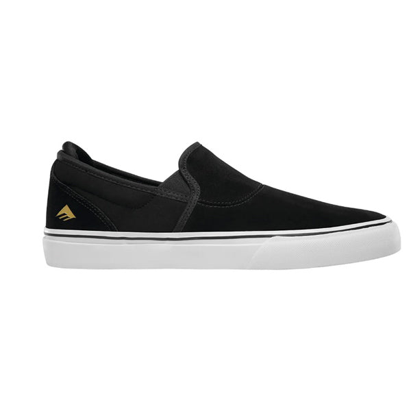 Emerica - Wino G6 Slip-On Black/White/Gold Men Skate Shoes