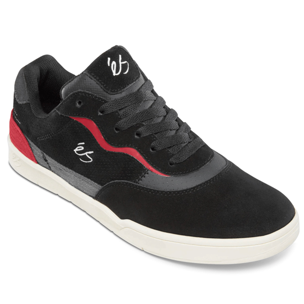 ES - Melange Black Noir Black/Red/White Skateboard Shoes