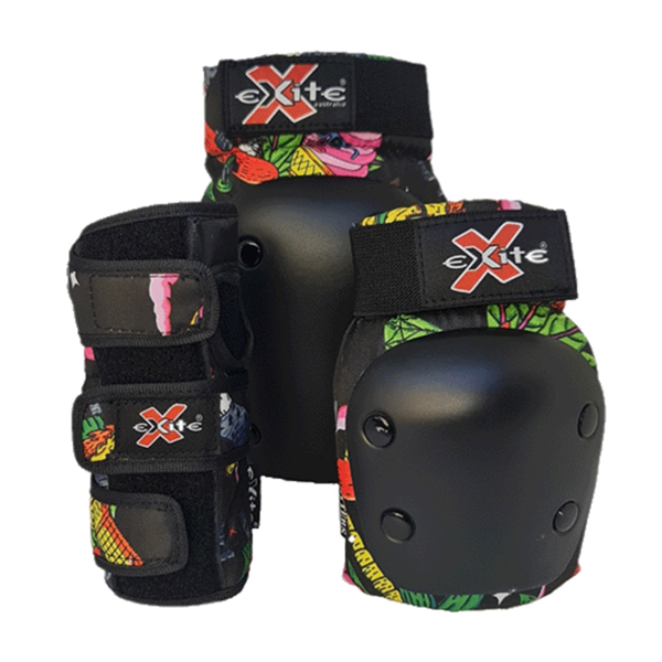 Exite Critters Pads - Jr Premium 3 Pack Protection Jungle Skull