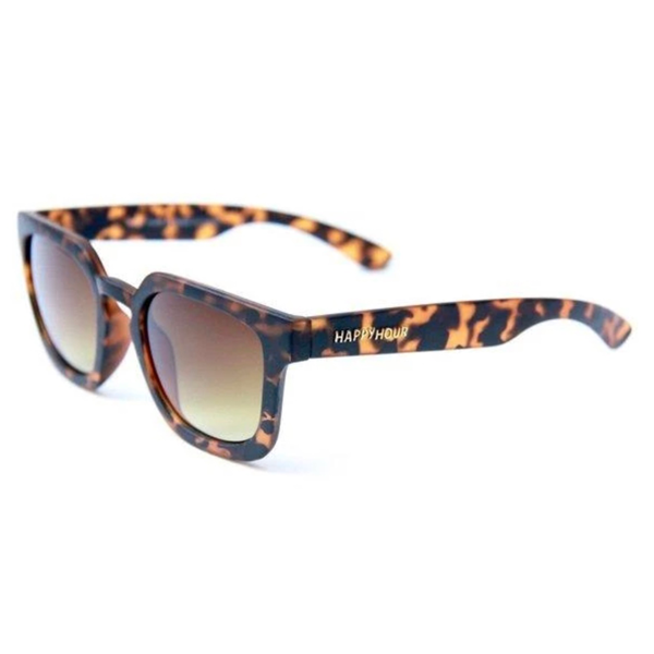 Happy Hour - Wolf Pup Nate Mate Frosted Tortoise G-15 Sunglasses