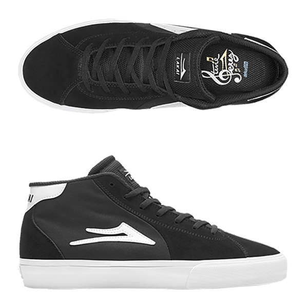 Lakai - Flaco 2 Mid Black Suede Men Skate Shoes