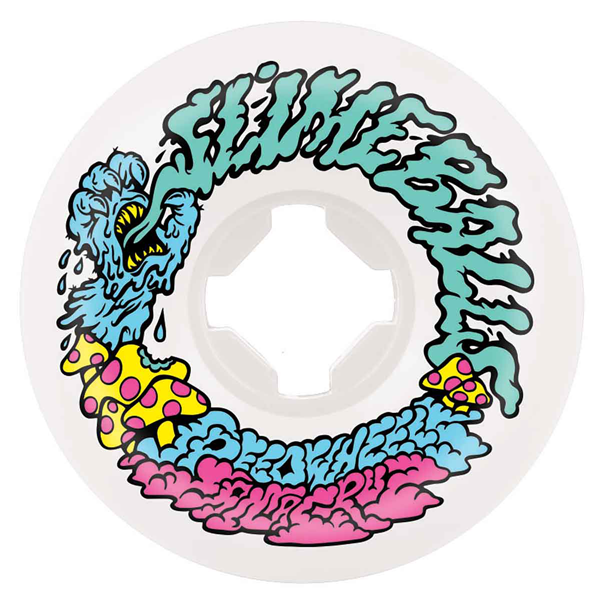 Santa Cruz - Slime Balls Vomit Mini White 54mm 97a Skate Wheels