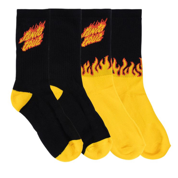Santa Cruz - Flame Strip Youth Socks