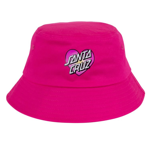 Santa Cruz - Gradient Heart Dot Bucket Hat Pink