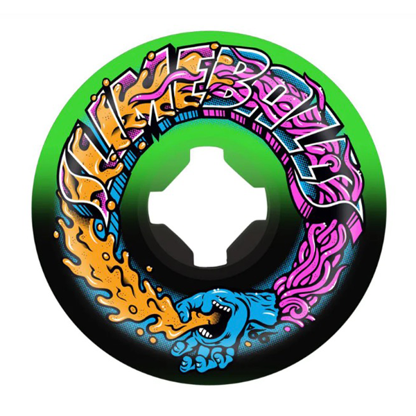 Santa Cruz - Greetings Speed Balls Green/Black 99a 56mm Wheels