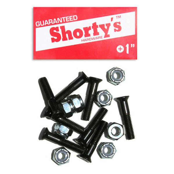 Shorty's Hardware - Allen Key 1" Black Skate Bolts