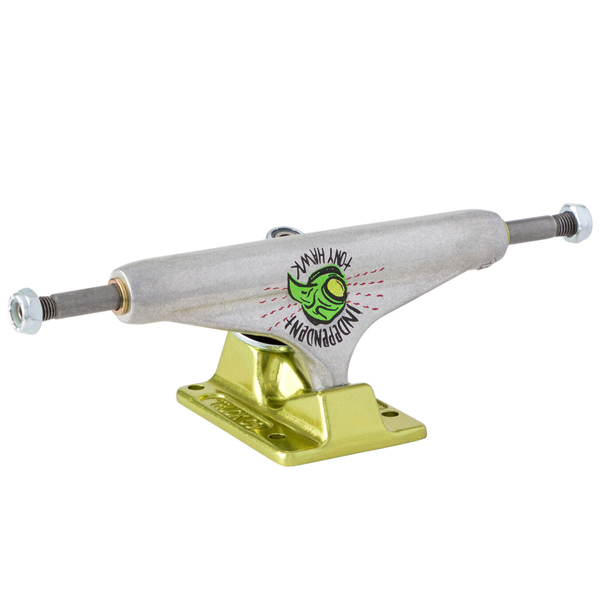 Independent - Stage 11 Tony Hawk Transmission Silver Green Hollow Skateboard Trucks