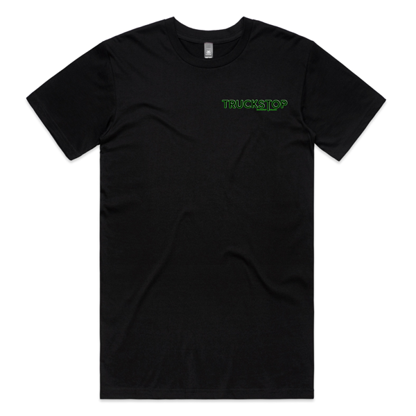 Truckstop Sk8 - Green Prawn Ripper Tee (T-Shirt) Black