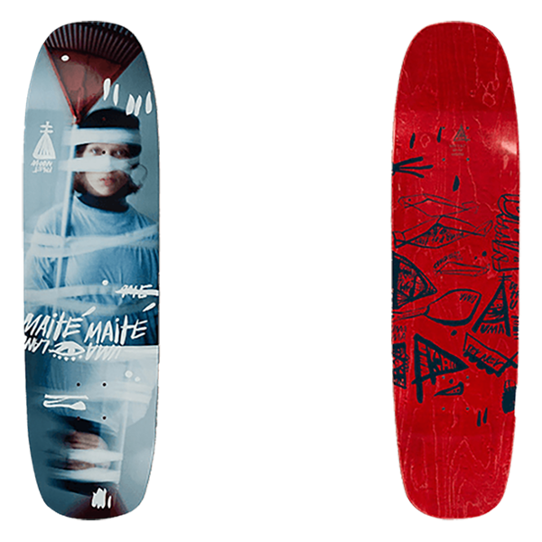 UMA LANDSLEDS - Taped Up Maite Shape 8.6" Skateboard Deck