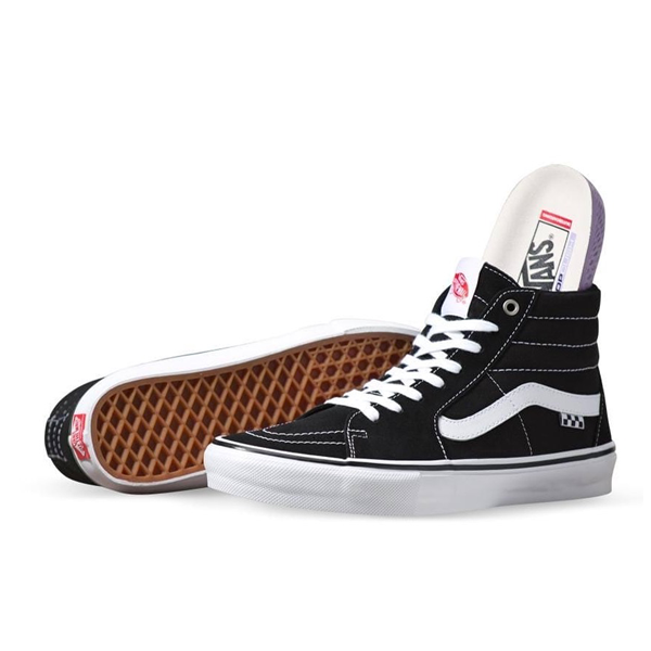 Vans - Skate Sk8-Hi Black/White Men Skate Shoes