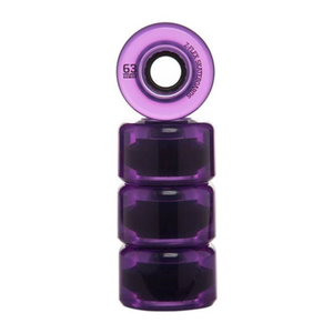 Z-Flex - Z Smooth Wheels V2 83A 63mm Transparent Purple Skate Wheels